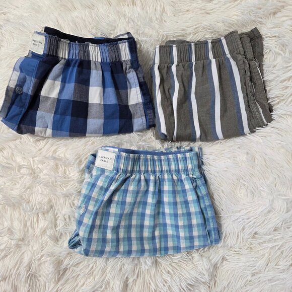 American Eagle Outfitters Other - American Eagle Mens Poplin Pocket Classic Fit Cotton Boxer Short Sz Large Bundle